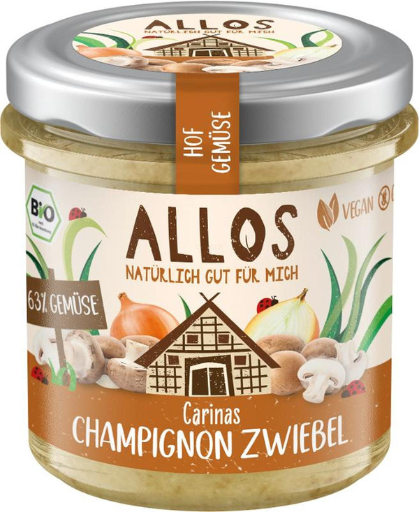 Produktfoto zu Brotaufstrich Carinas Champignon-Zwiebel 135g