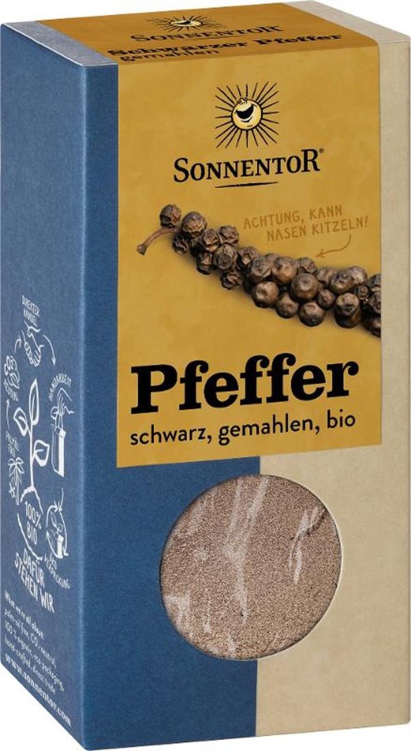 Produktfoto zu Pfeffer schwarz gemahlen, 50g