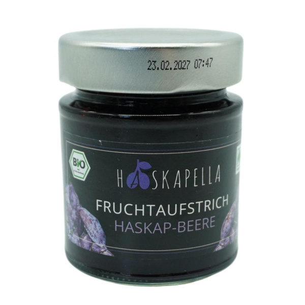 Produktfoto zu Fruchtaufstrich Haskap-Beere 160g