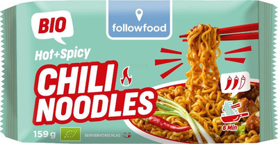 Produktfoto zu Chili Noodles Hot+Spicy 159g