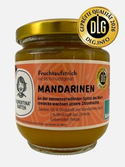 Produktfoto zu Mandarinen Fruchtaufstrich 200g