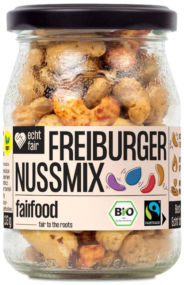 Produktfoto zu Fairer Nussmix geröstet & bunt gewürzt, 133g