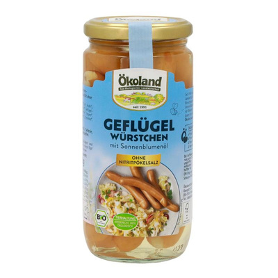 Produktfoto zu Geflügelwürstchen Glas 180g