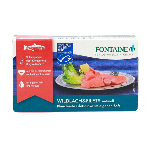 Produktfoto zu Wildlachs natur MSC 125g