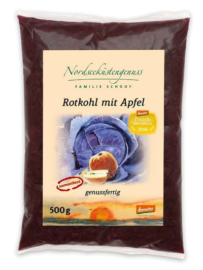 Produktfoto zu Rotkohl mit Apfel im Beutel 500g
