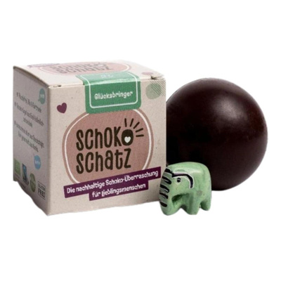 Produktfoto zu SchokoSchatz "Glücksbringer" vegan 25g