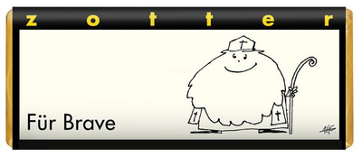 Produktfoto zu Für Brave Nikolaus, 70g, Zotter Schokolade