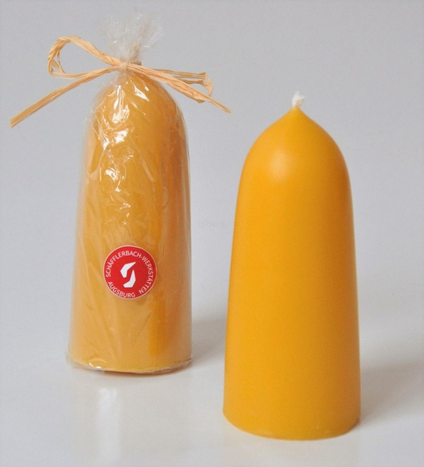 Produktfoto zu konische Adventskerze groß "natur", 130x60 mm, 1 Stk.