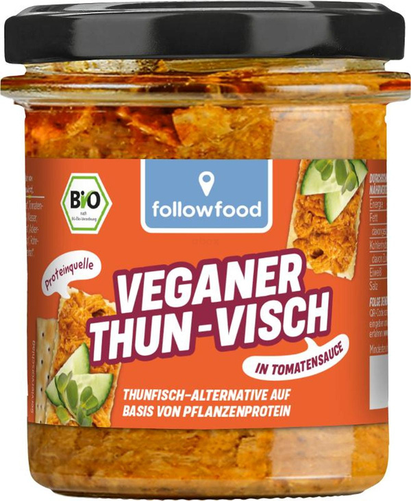 Produktfoto zu Veganer Thunvisch in Tomatensauce, 180g