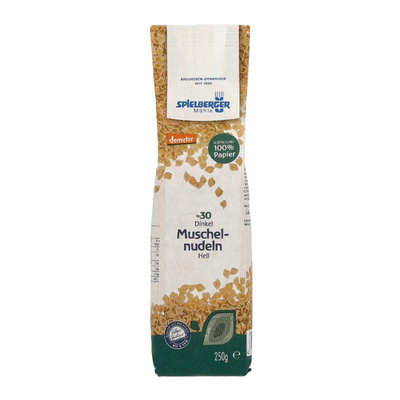 Produktfoto zu Dinkel Muschelnudeln 250g