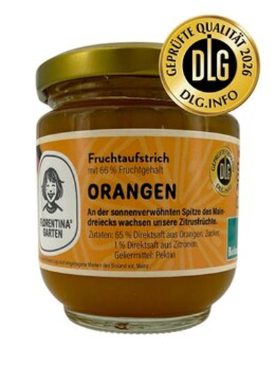 Produktfoto zu Orangen Fruchtaufstrich 200g