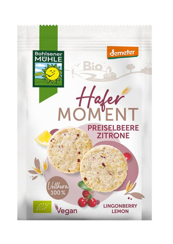 Produktfoto zu Hafer Moment Preiselbeere Zitrone 125g