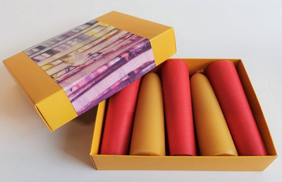 Produktfoto zu Adventskerzen "natur" 5 Stk.