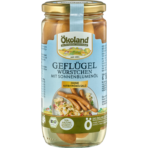 Produktfoto zu Geflügelwürstchen Glas 180g