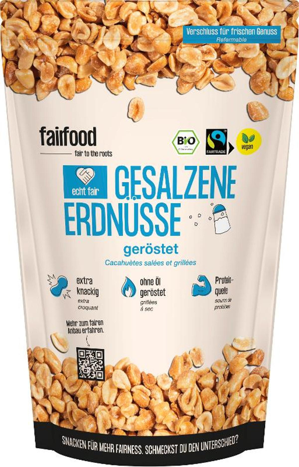 Produktfoto zu Faire Erdnüsse geröstet & gesalzen 125g