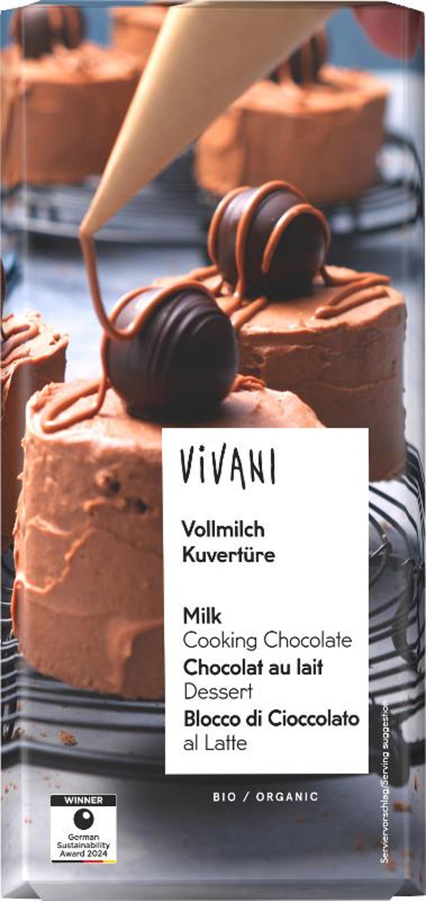 Produktfoto zu Kuvertüre Vollmilch 200g
