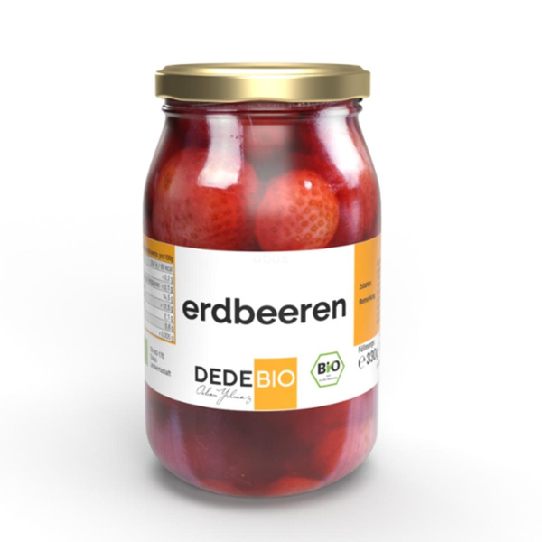 Produktfoto zu Erdbeeren im Glas 330g