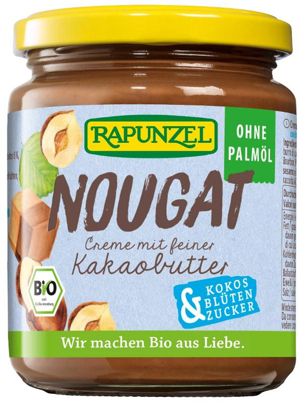 Produktfoto zu Nougat-Creme ohne Palmöl mit Kokosblütenzucker 250g