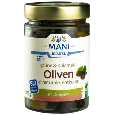 Produktfoto zu Grüne & Kalamata Oliven al naturale, 175g