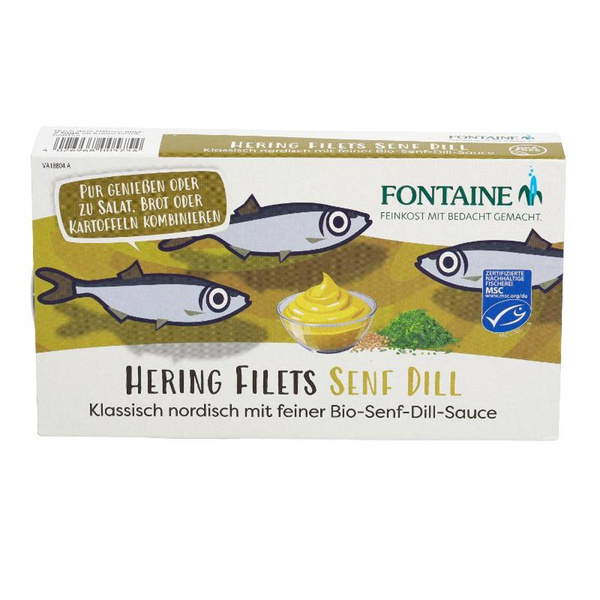 Produktfoto zu Heringsfilets in Senf-Dill 200g, MSC