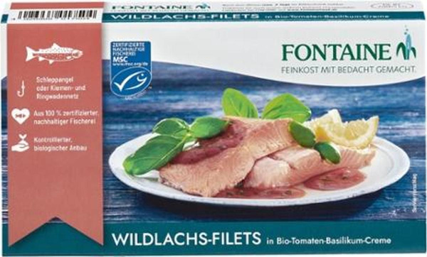 Produktfoto zu Wildlachsfilet Tomate Basilikum 200g