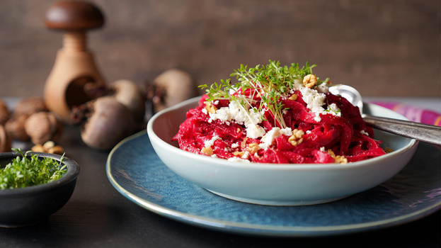 Rezeptbild für Pink Pasta mit roter Bete