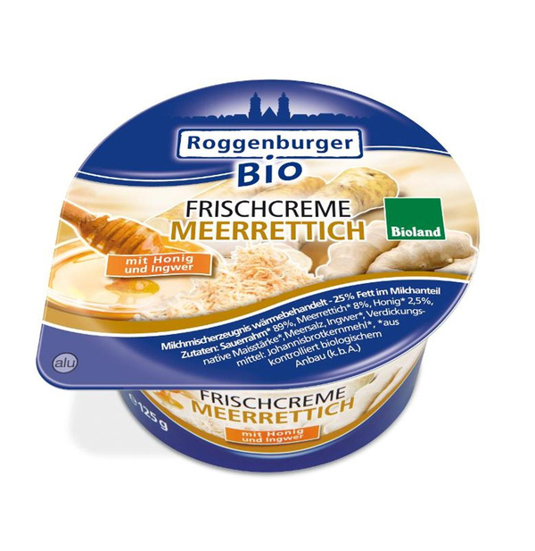Produktfoto zu Roggenburger Honig-Meerrettichcreme 125g