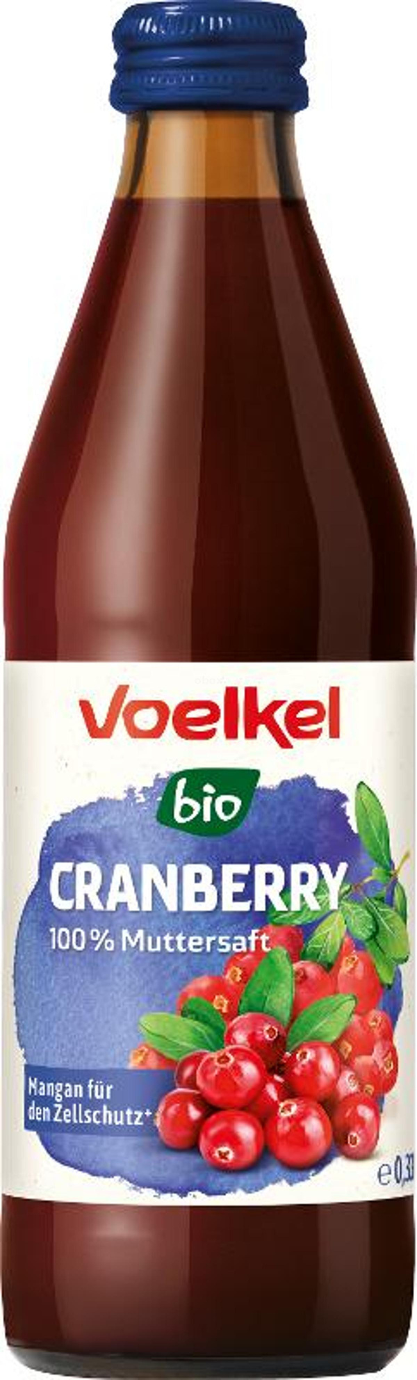 Produktfoto zu Cranberrysaft pur, 330ml