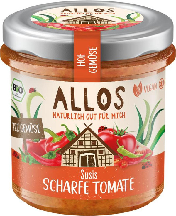 Produktfoto zu Brotaufstrich Susis Scharfe Tomate 135g