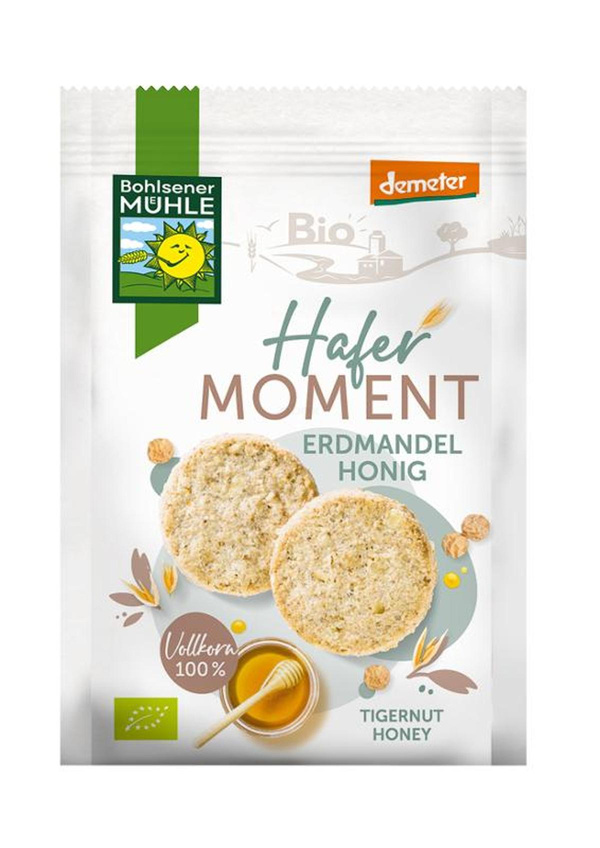 Produktfoto zu Hafer Moment Kekse Erdmandel Honig 125g