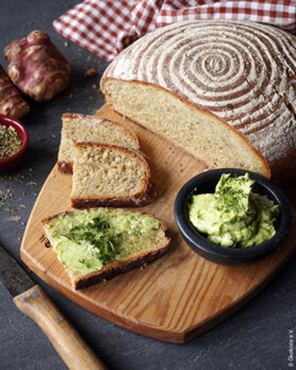 Produktfoto zu Rezept Topinamburbrot mit Kressebutter