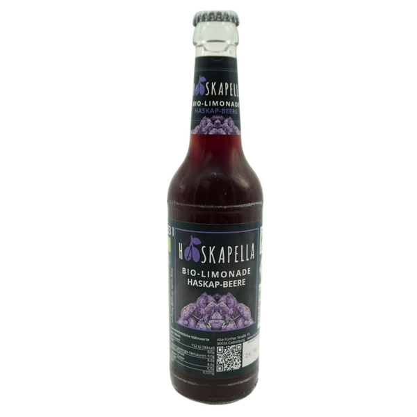 Produktfoto zu Bio-Limonade Haskap-Beere 0,33l