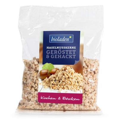 Produktfoto zu Haselnusskerne geröstet gehackt 100g