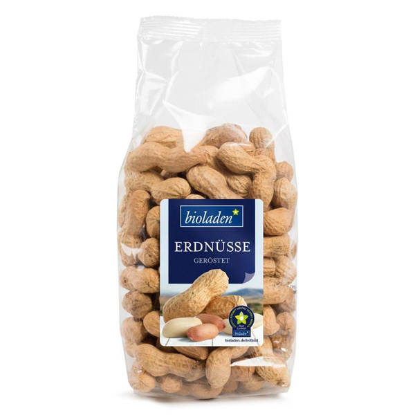 Produktfoto zu geröstete Erdnüsse in der Schale 330g