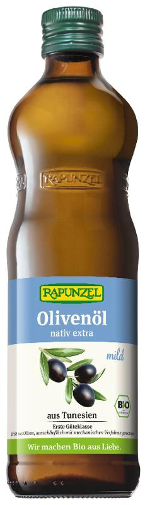 Produktfoto zu Olivenöl mild Rapunzel, nativ extra 0,5l