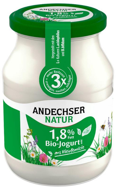 Produktfoto zu Bio-Joghurt 1,8% Fett 500g