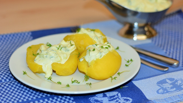 Rezeptbild für Kresse-Gurken-Dip