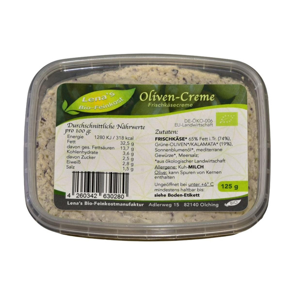 Produktfoto zu Oliven-Creme 125g