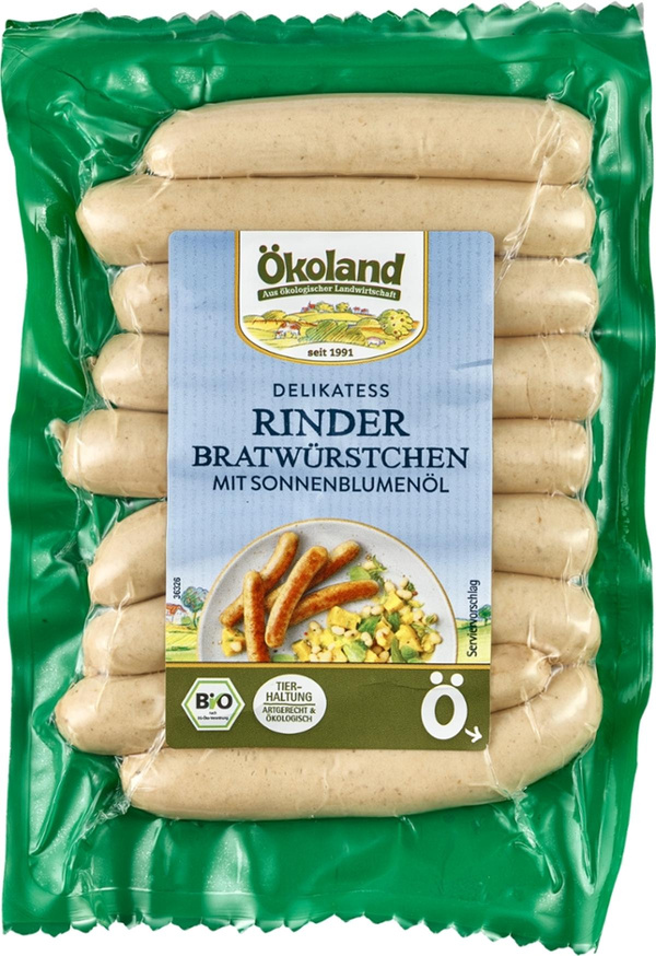 Produktfoto zu Delikatess Rinderbratwürstchen 9 Stück, 180g