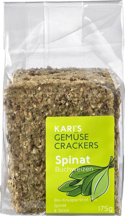 Produktfoto zu Cracker Spinat Lauch 170g
