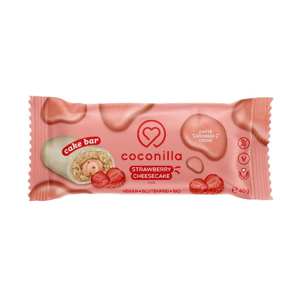 Produktfoto zu Cake Bar Strawberry-Cheesecake Riegel 40g