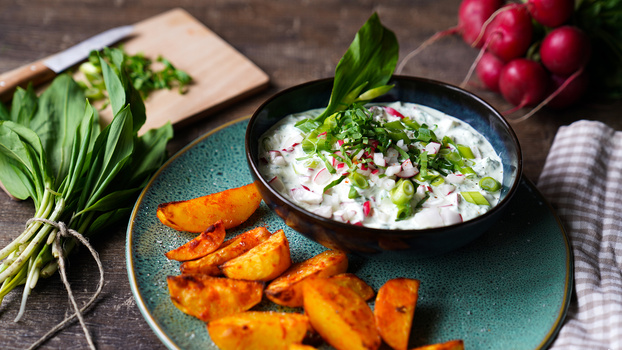 Rezeptbild für Frühlingsquark mit Wedges