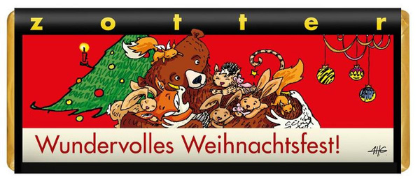Produktfoto zu Wundervolles Weihnachtsfest Cheescake, 70g, Zotter-Schokolade