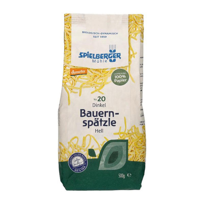 Produktfoto zu Dinkel Bauernspätzle hell 500g