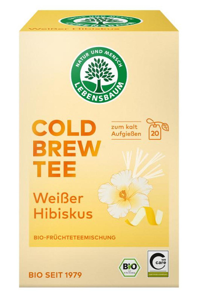 Produktfoto zu Cold Brew Tee Weißer Hibiskus 20 Btl., 40g