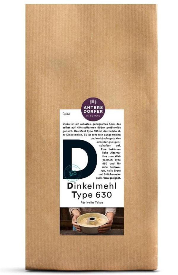 Produktfoto zu Dinkelmehl Type 630 2,5 kg