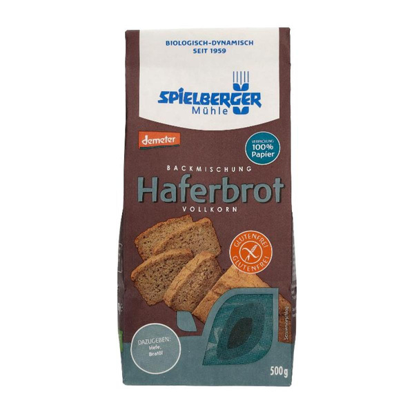 Produktfoto zu Backmischung Haferbrot glutenfrei, 500g
