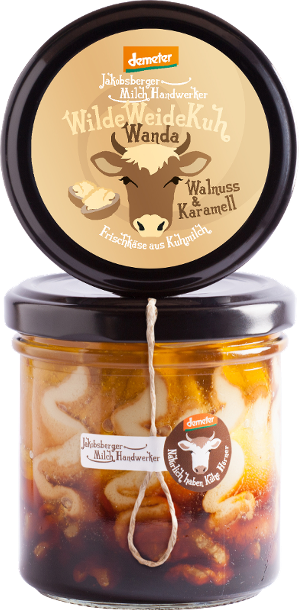 Produktfoto zu Wanda Frischkäse mit Walnuss & Karamell 140g