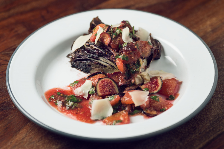 Rezeptbild für Radicchio mit Tomaten-Feigen-Salat