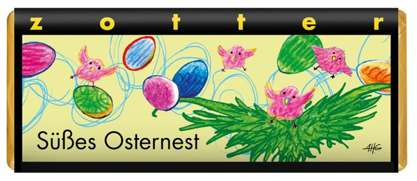 Produktfoto zu Süßes Osternest Zotter 70g